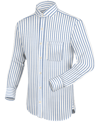 Achter Chemise Blanche with Italian Collar 2 Button