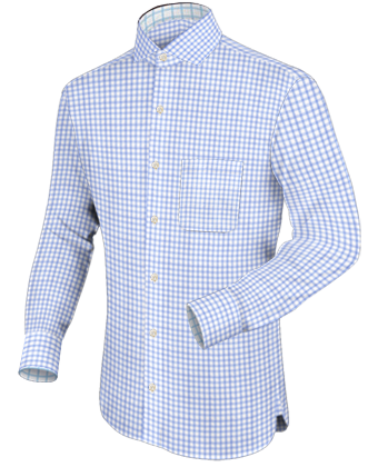 Boutique Chemise Sur Mesure with Italian Collar 1 Button
