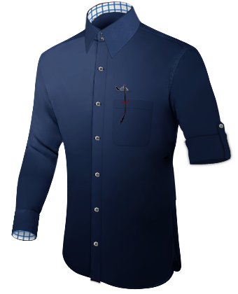 Chemise 3 Cols with French Collar 2 Button