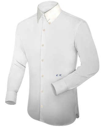 Chemise A Carreaux Ado with French Collar 1 Button