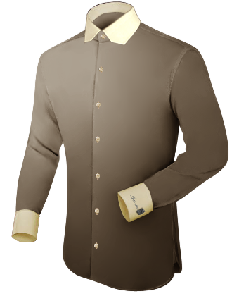 Chemise Ajust�e Homme with Modern Collar