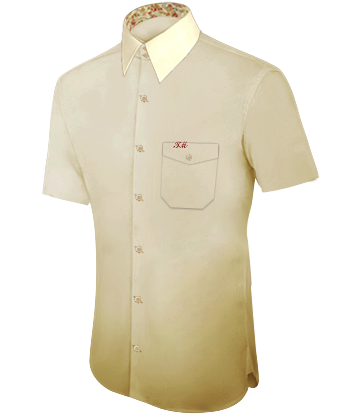 Chemise Blanche Desin with French Collar 2 Button