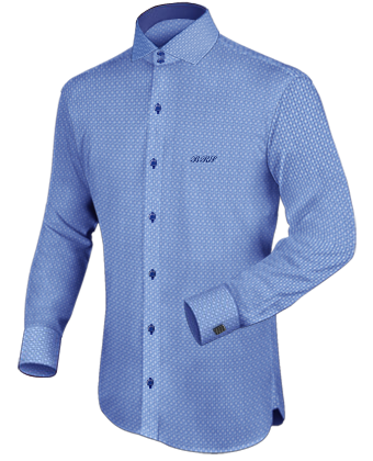 Chemise Boutons Carres with Italian Collar 2 Button