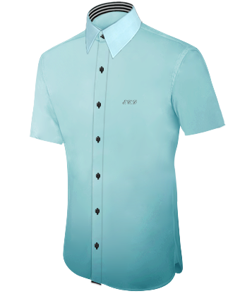 Chemise Brod�e Ceremonie with French Collar 1 Button