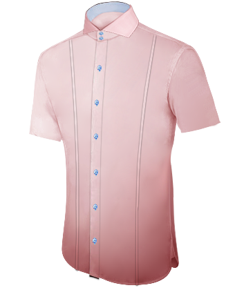 Chemise Chemisette Homme with Cut Away 2 Button