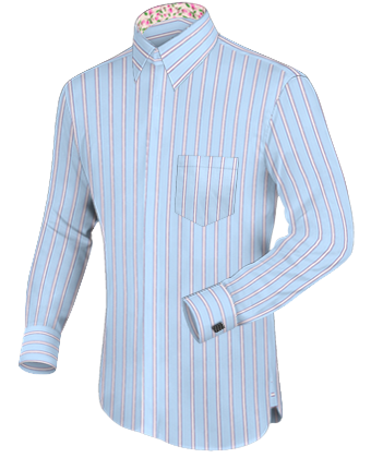 Chemise Chinoise Homme with French Collar 1 Button