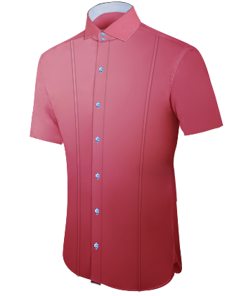 Chemise Cintr� Pas Chere with Italian Collar 2 Button