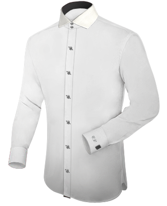 Chemise Cintr�e Pas Chere with Italian Collar 2 Button