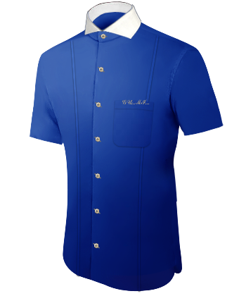 Chemise Col Cass�e Ecru with Cut Away 1 Button