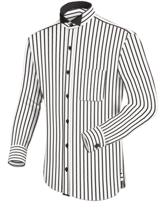 Chemise Col Mao Pas Cher Belle with Tuxedo