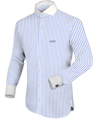 Chemise Col Officier Sur Mesur with Cut Away 1 Button