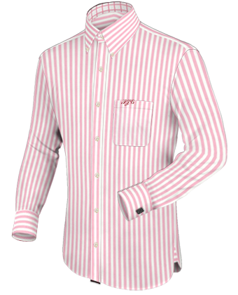 Chemise Col Plat with Button Down