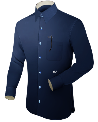 Chemise Col Polo with French Collar 2 Button