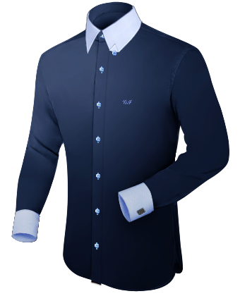 Chemise Col Tailleur with Hidden Button