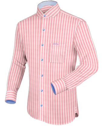 Chemise Italienne Homme with Italian Collar 1 Button
