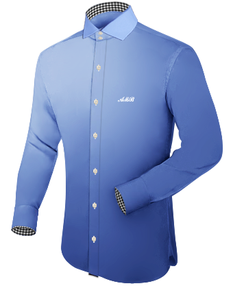 Chemise Coton Homme Coupe Droite with Italian Collar 2 Button