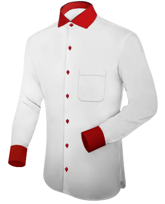 Chemise Costume Verte with Italian Collar 1 Button