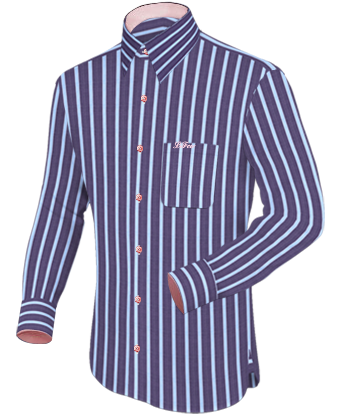 Slim Shirt with French Collar 1 Button