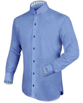 Chemise Homme Coton with Italian Collar 2 Button