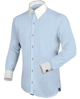 Chemise Exotique with French Collar 2 Button
