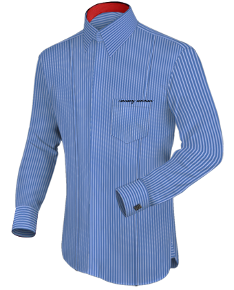 Chemise Homme Verte with French Collar 2 Button