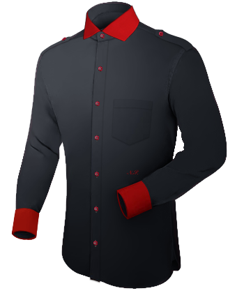 Chemise Fleurie with Italian Collar 1 Button