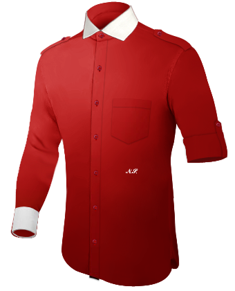 Chemise Grande Taille Blanche Ou Bleu Manches Courtes Homme with Italian Collar 1 Button