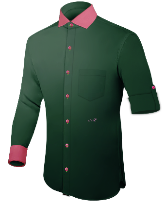 Chemise Fushia 4xl with Italian Collar 1 Button