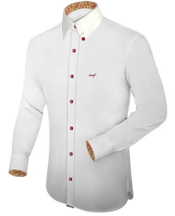 Chemise Grise Cintr�e Hommes with Hidden Button