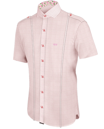 Chemise Homme Cambrai with Italian Collar 1 Button