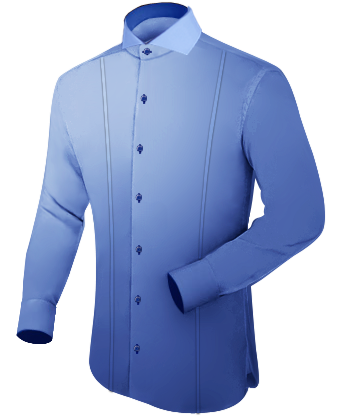 Chemise Homme Carreaux Vert with Cut Away 1 Button