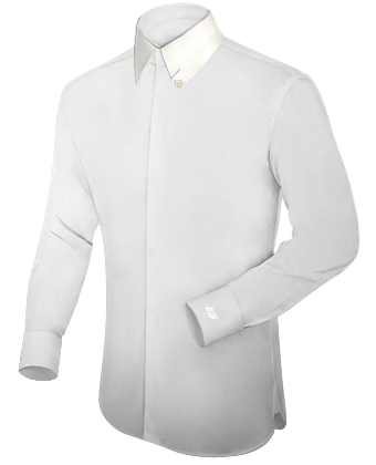 Chemise Uniforme with Hidden Button