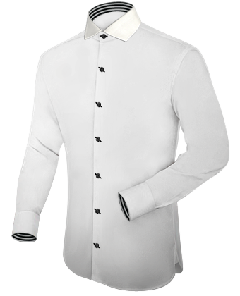 Chemise Homme Coupe Droite Xxl with Italian Collar 1 Button