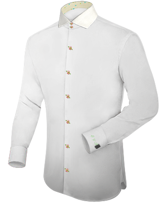 Chemise Homme Taille 48 with Italian Collar 2 Button