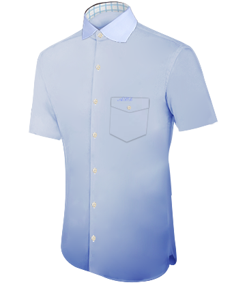 Chemise Homme Vert Tilleuil with English Collar