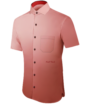 Chemise Hommes Pas Cher with Italian Collar 1 Button