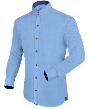 Chemise Lie De Vin with Italian Collar 2 Button