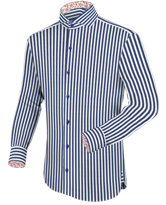 Chemise Lin Sur Mesure with Cut Away 1 Button