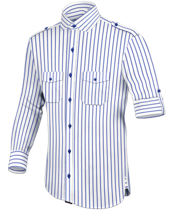 Chemise Personnalisable with Modern Collar