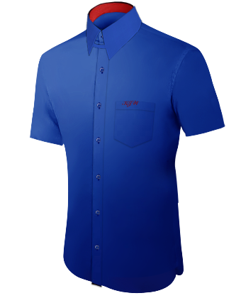 Chemise Personnalis� Brod�e with Tab