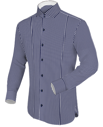 Chemise Police Us with Italian Collar 2 Button
