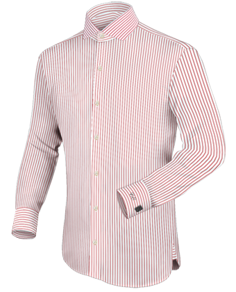 Chemise Pour Homme Sur Mesure with Italian Collar 1 Button