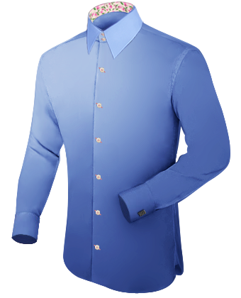 Chemise Satin Homme Turquoise