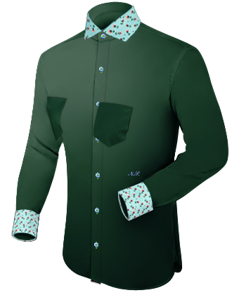 Chemise Slim Fit Italienne with Italian Collar 1 Button