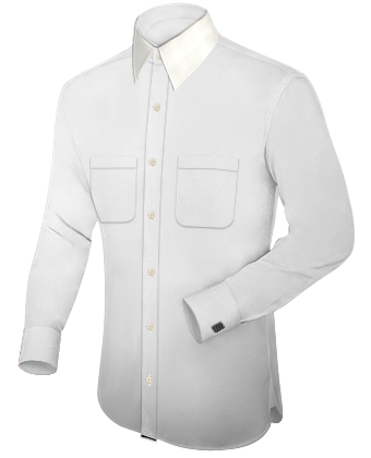 Chemise Sur Mesure Angers with French Collar 1 Button