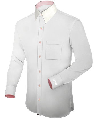 Chemise Sur Mesure Chine with French Collar 1 Button