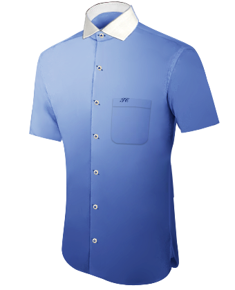 Chemise Sur Mesure Simple Retor with Italian Collar 1 Button