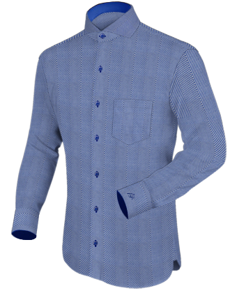 Chemise Surpiqure with Cut Away 1 Button