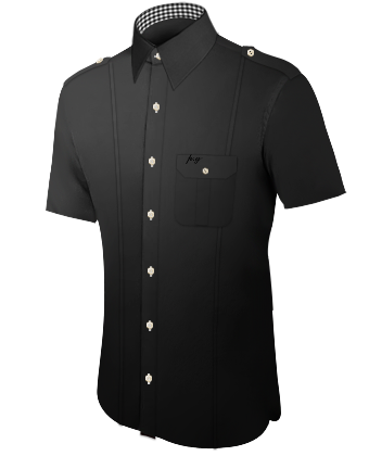 Chemise Unie Col Color� with French Collar 1 Button