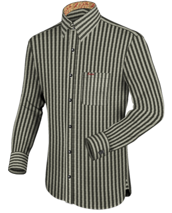 Chemises Hommes Sport with French Collar 2 Button